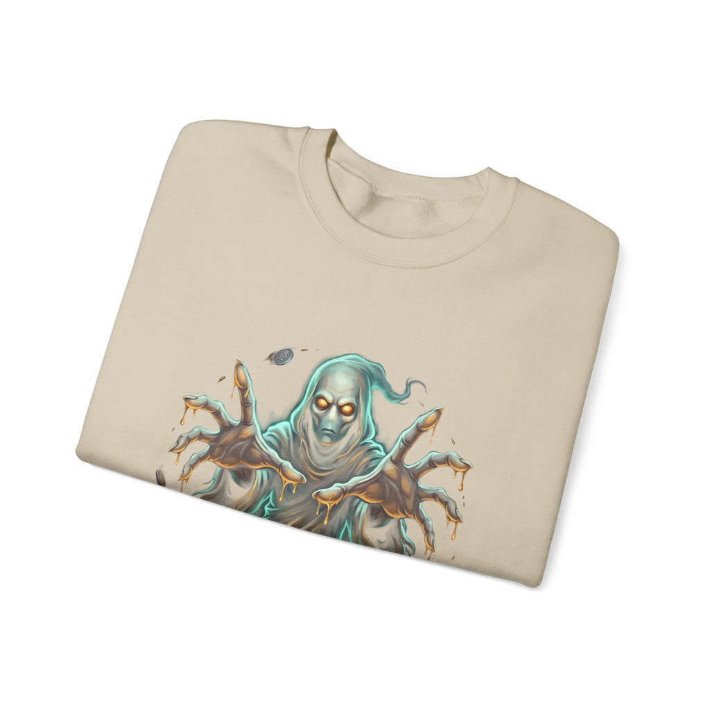Hooded Wraith Halloween Crewneck Sweatshirt