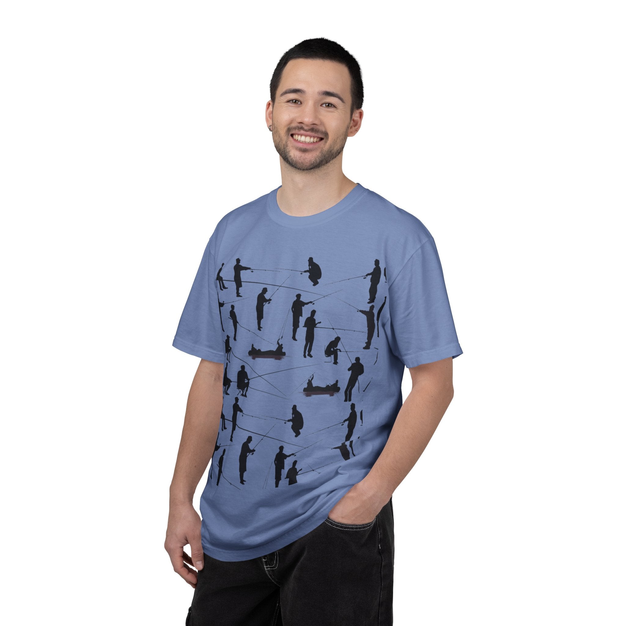 Different Styles of Fishing Garment-Dyed T-Shirt — New Colors