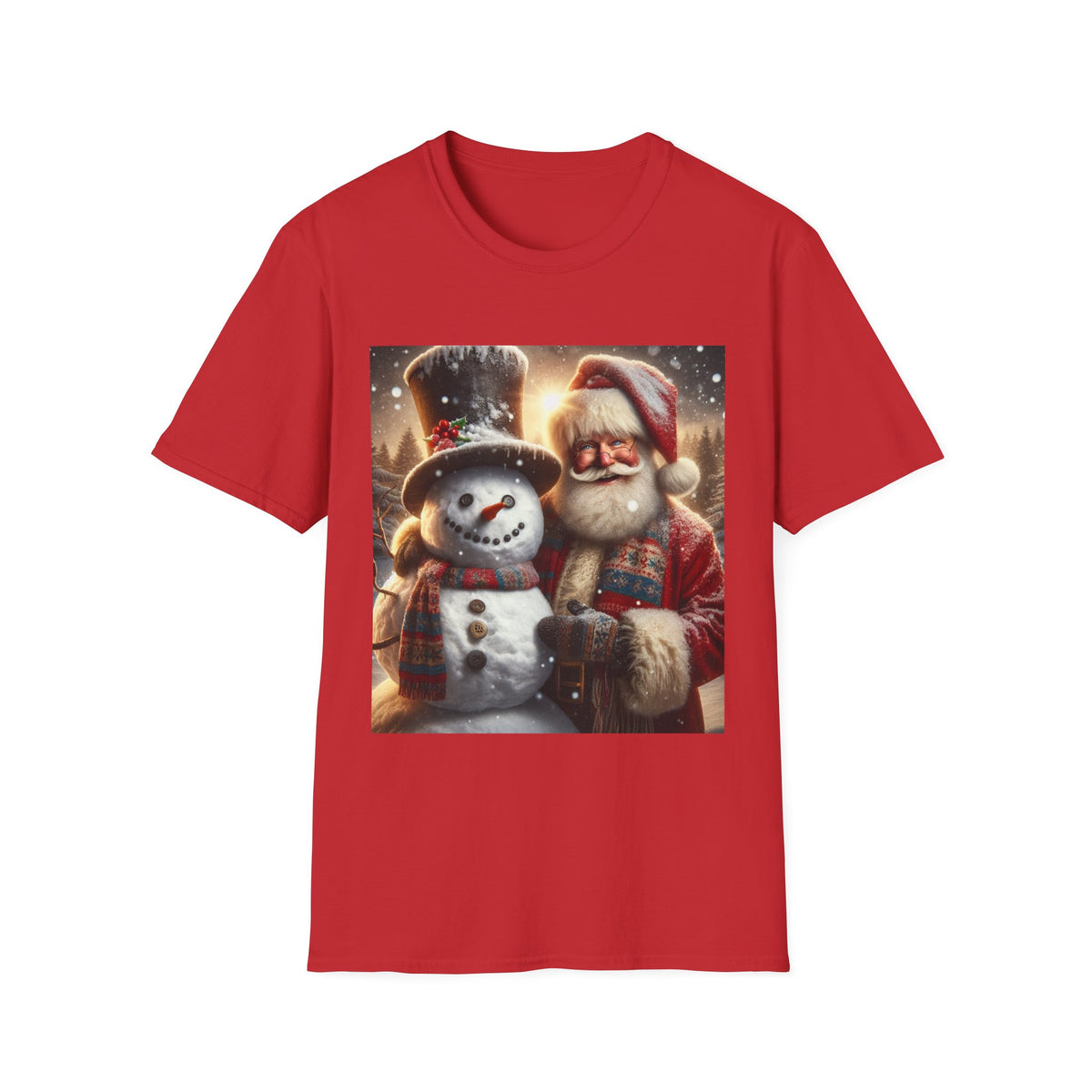Christmas Santa & Snowman T-Shirt