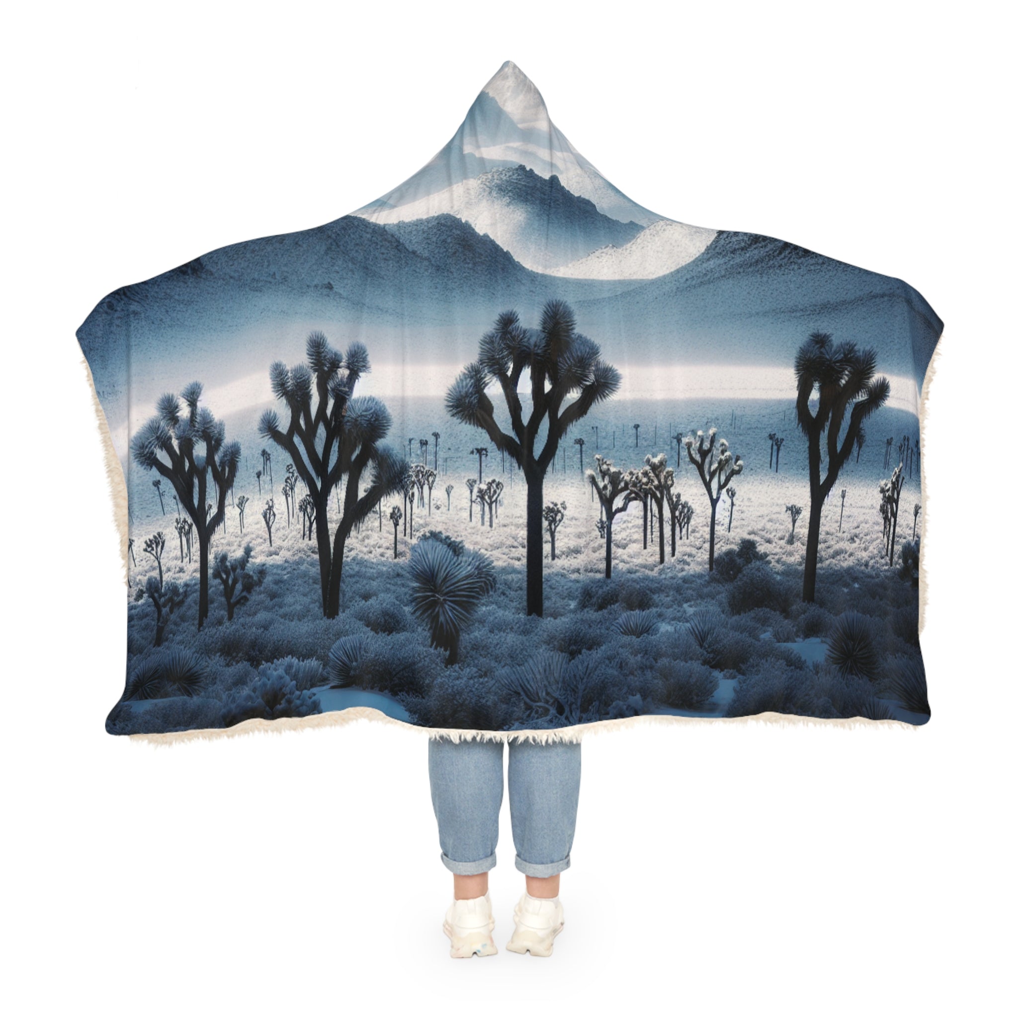 Snuggle Blanket - Joshua Tree with Snow 2