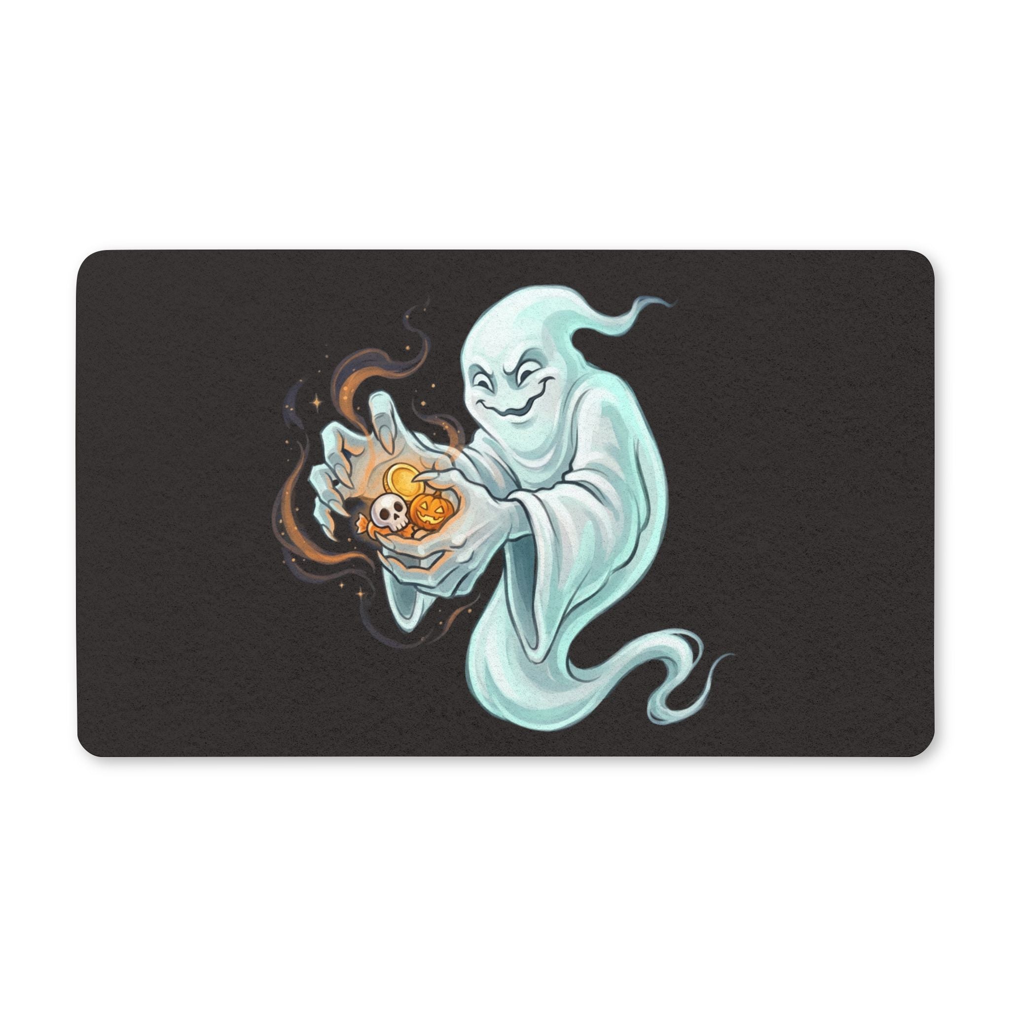 Candy Grabber Ghost Halloween Doormat