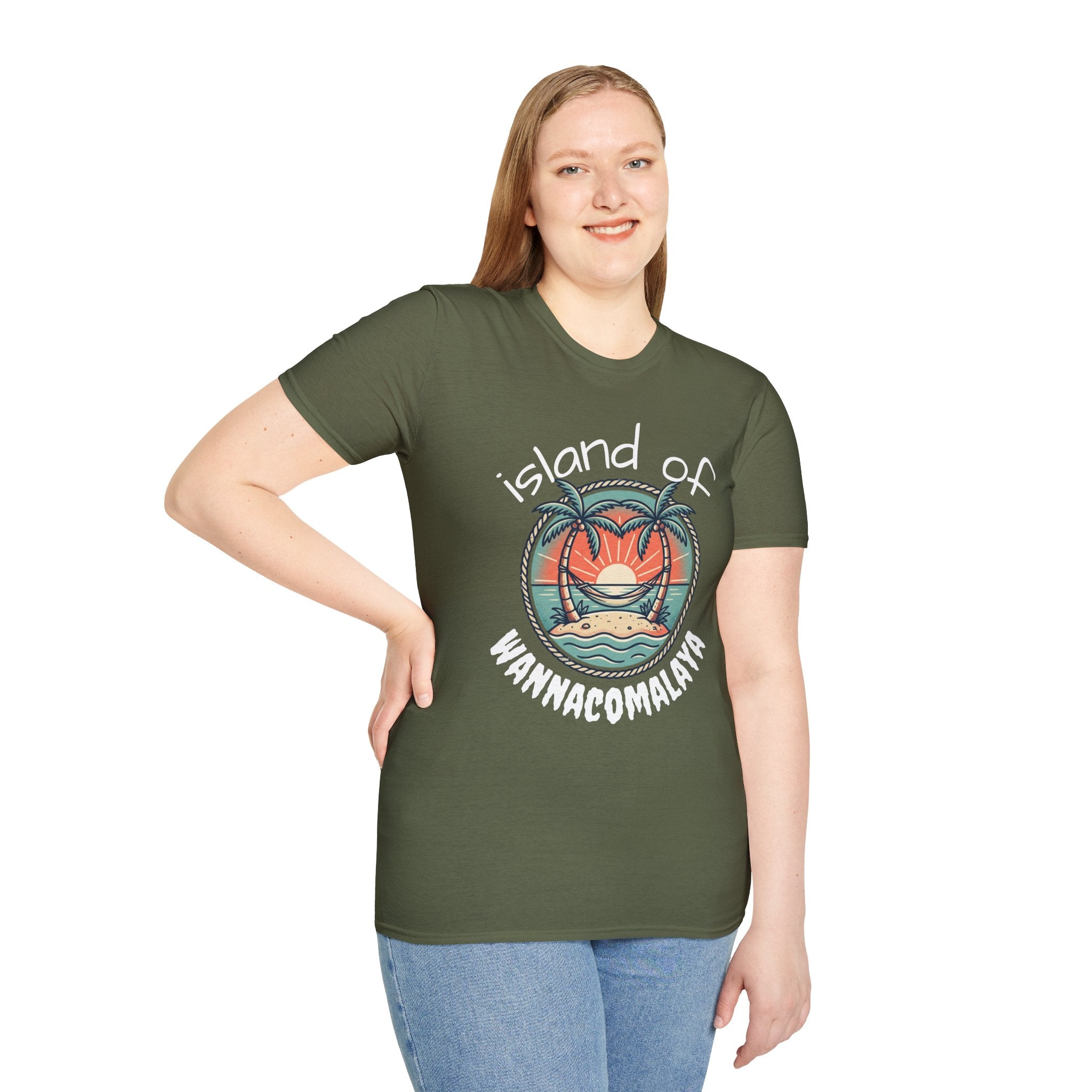 Island of Wannacomalaya Unisex Softstyle T-Shirt