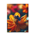 Velveteen Plush Blanket - Bee on Flower