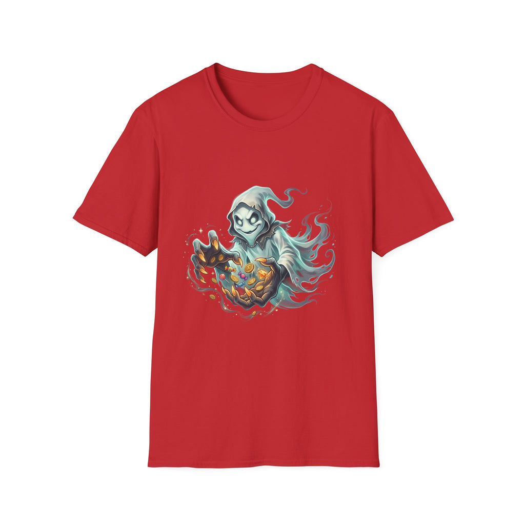 Hooded Ghost Halloween Unisex Softstyle T-Shirt