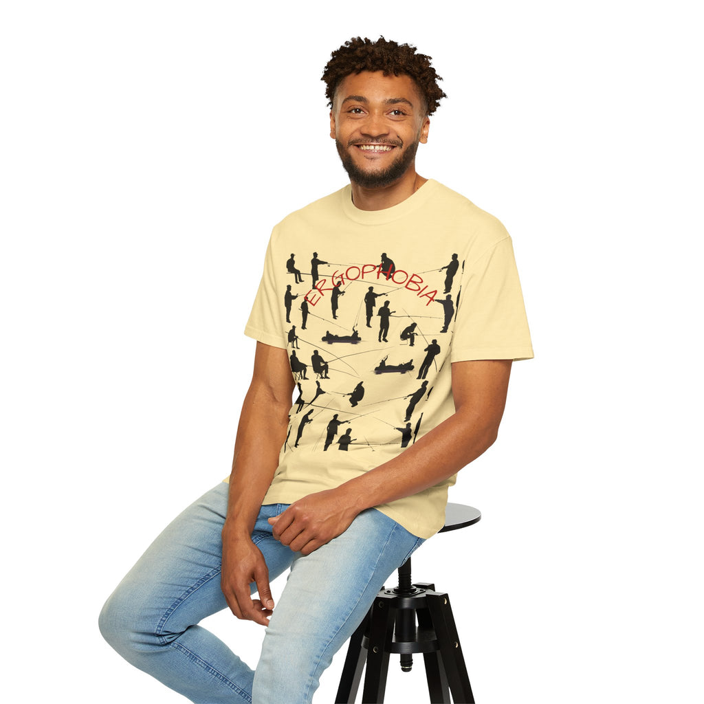 Different Styles of Fishing Garment-Dyed T-Shirt