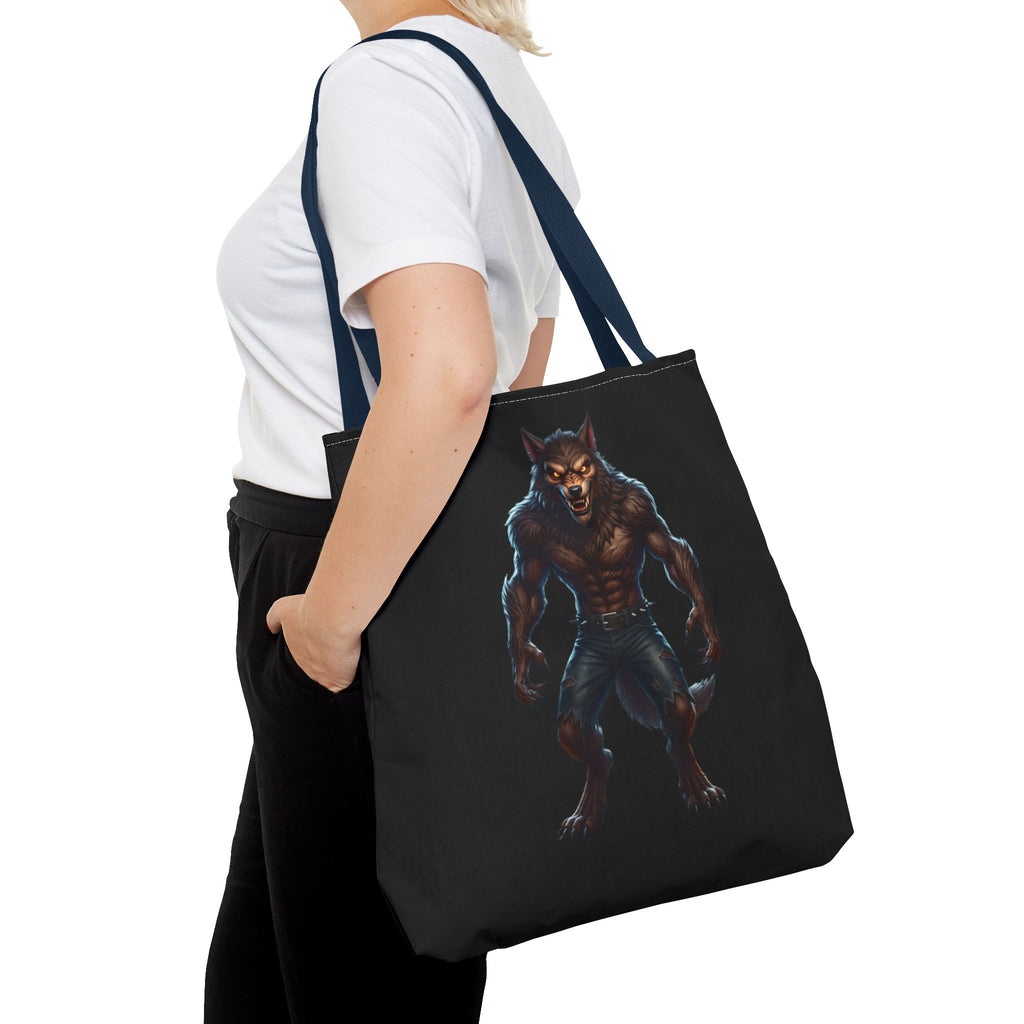 Werewolf Tote Bag — Dark Fantasy Creature Shopper