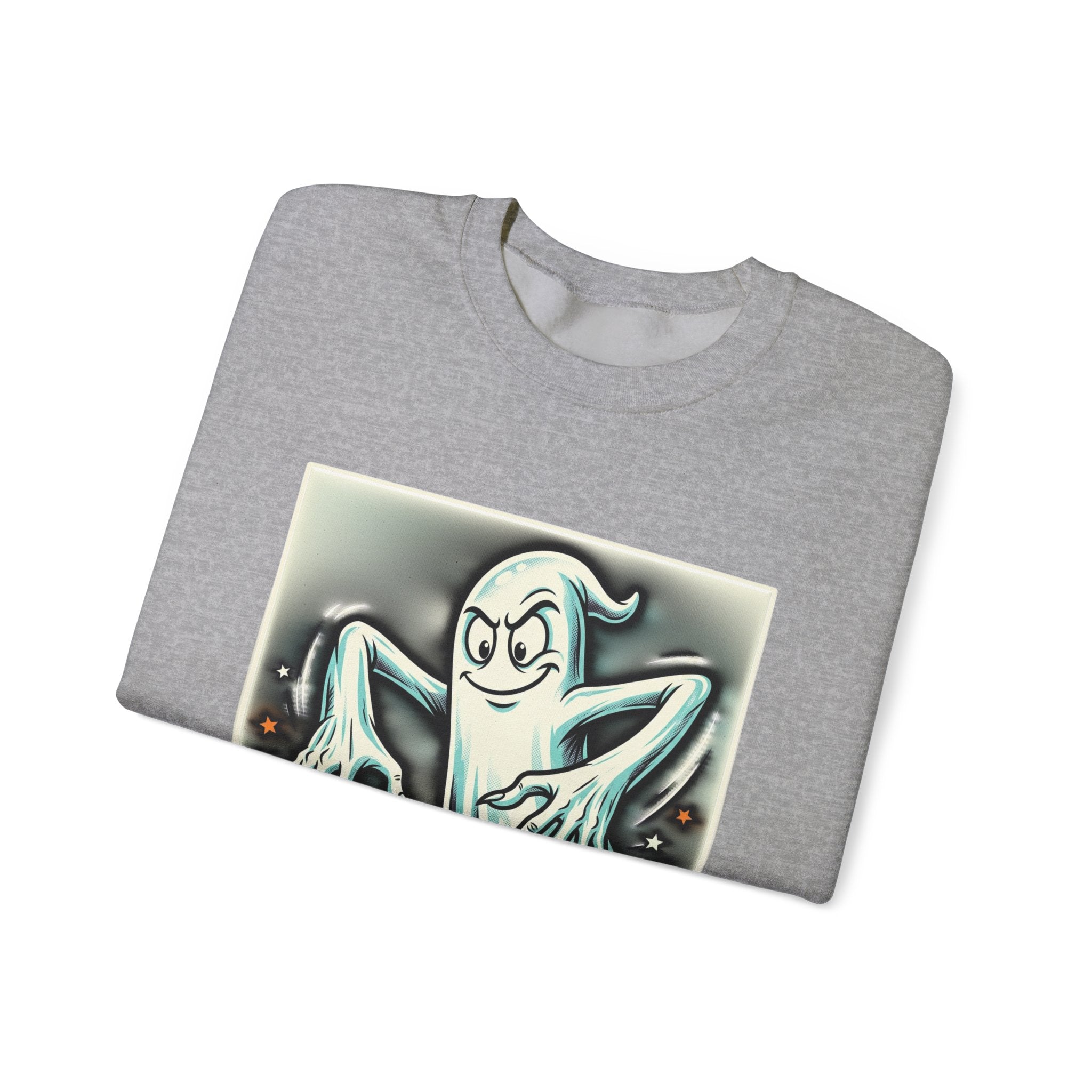 Vintage Candy Ghost Halloween Crewneck Sweatshirt