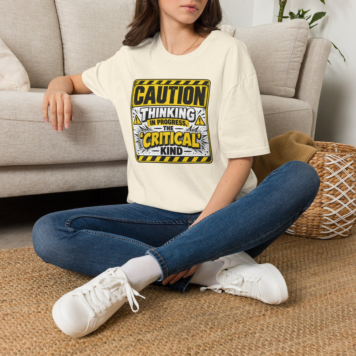 Caution Thinking in Progress Critical Kind T-Shirt