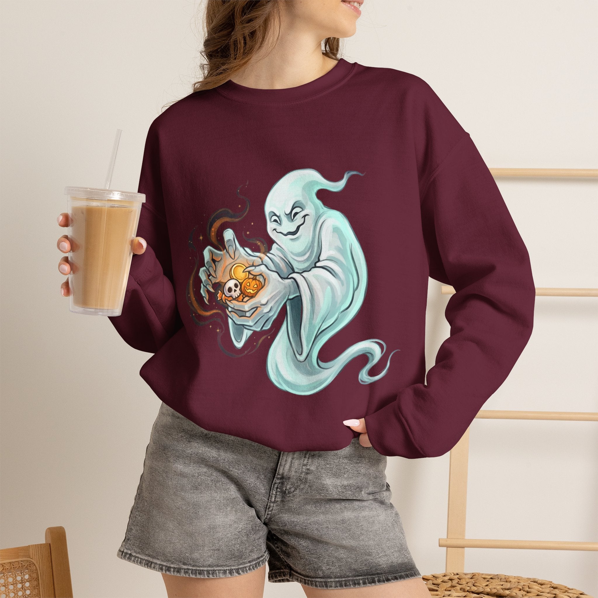 Ghost Portal Halloween Unisex Heavy Blend Crewneck Sweatshirt