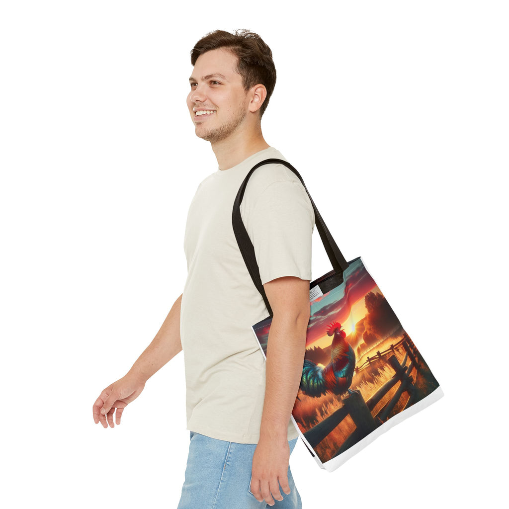 Rooster Wake Up Call Tote Bag