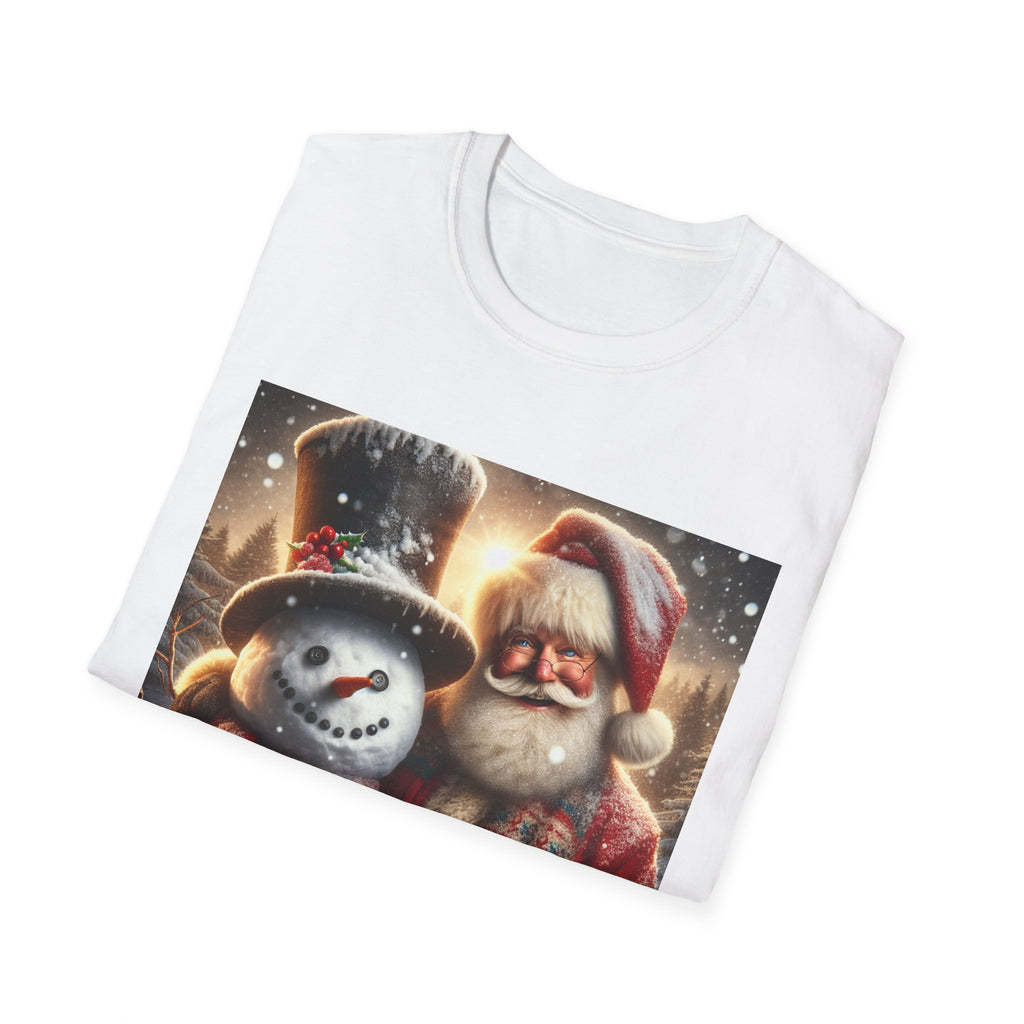 Christmas Santa & Snowman T-Shirt