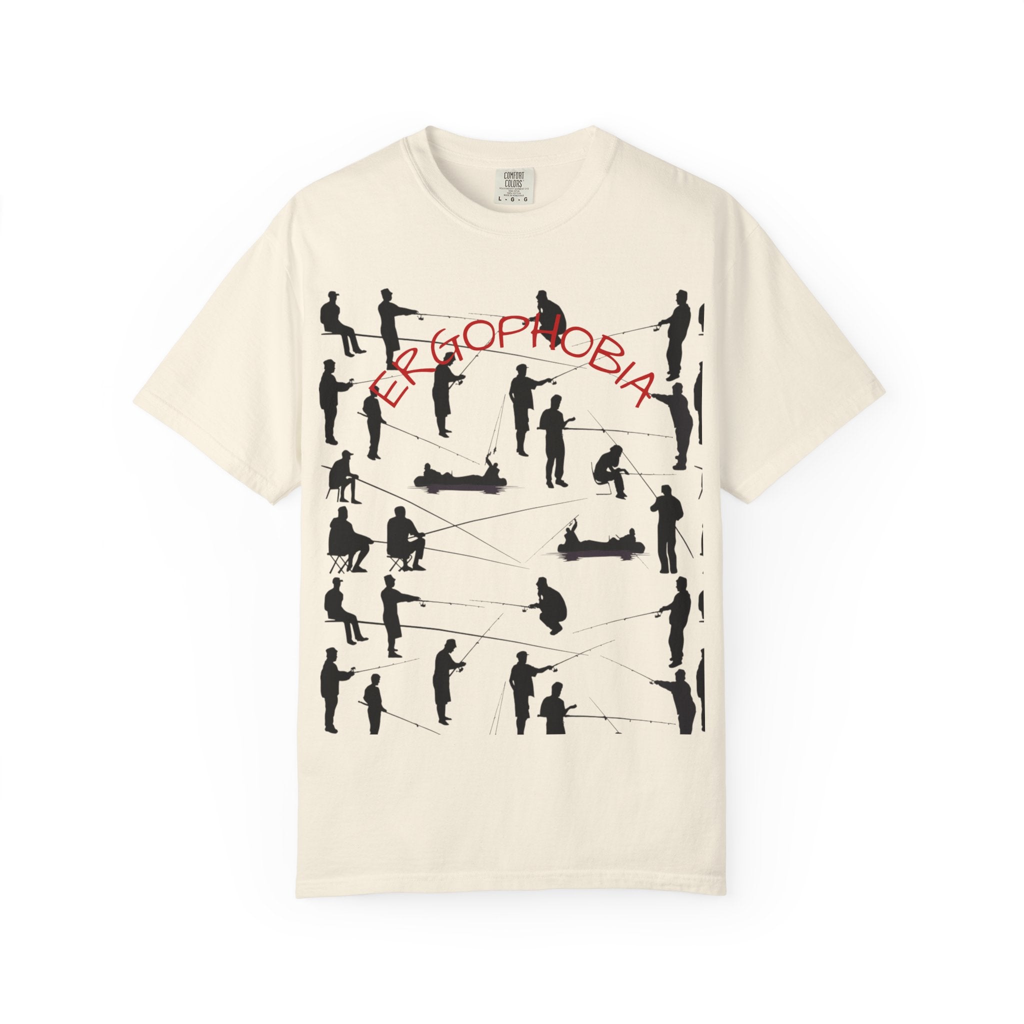 Different Styles of Fishing Garment-Dyed T-Shirt