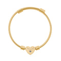 FOREVER AND ALWAYS Heart Cuff Bracelet (Engraving)