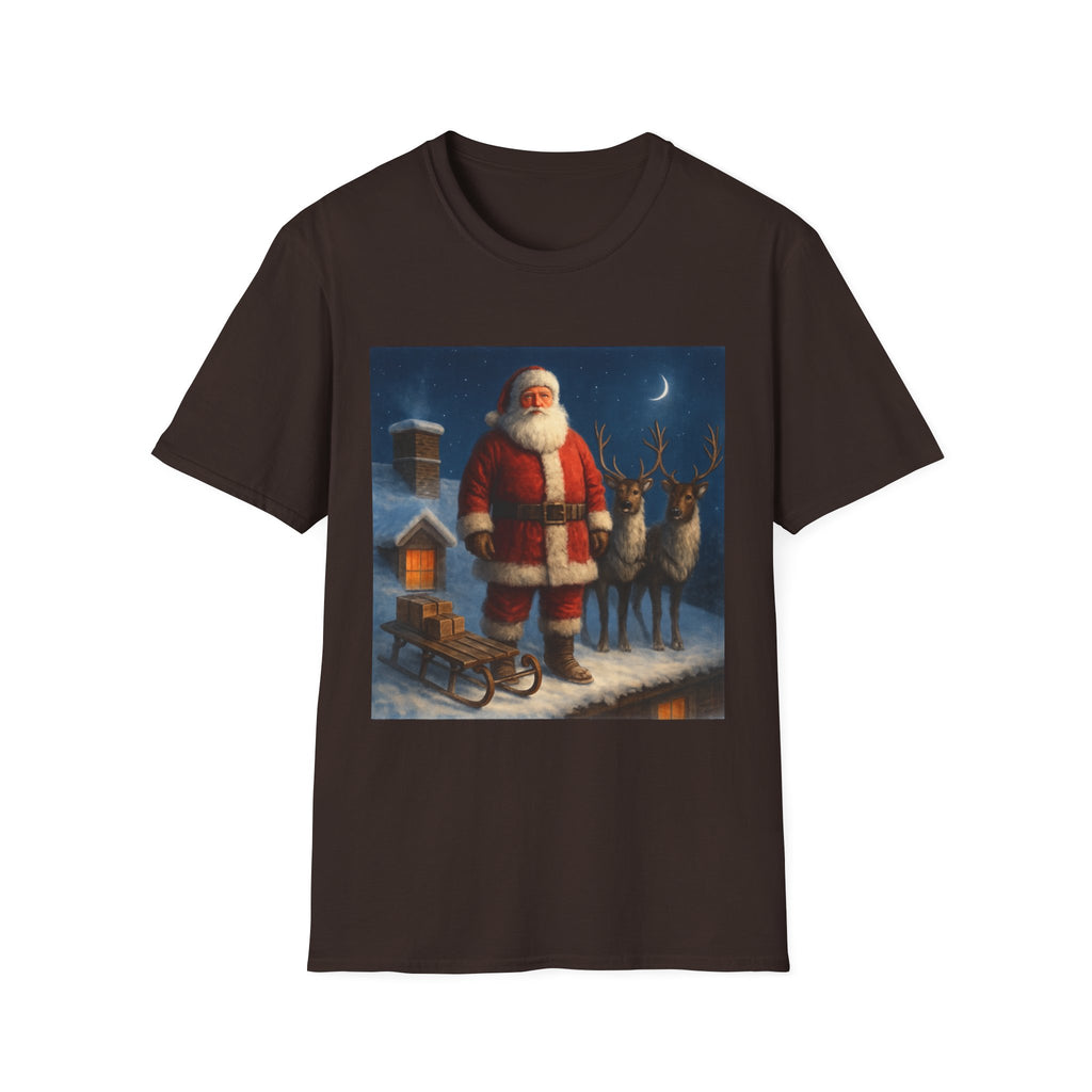 Santa Claus Night Scene T-Shirt