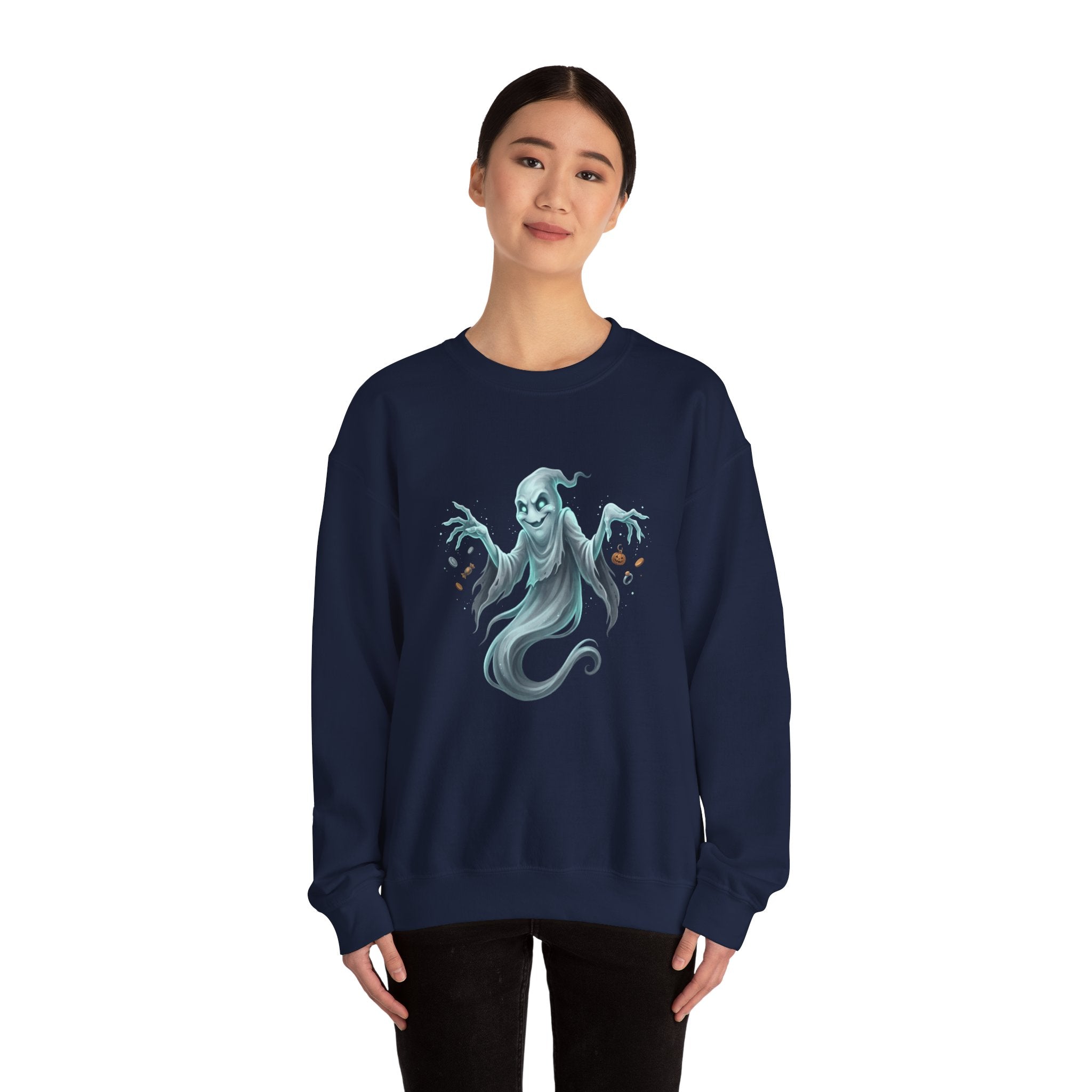 Mischief Ghost Halloween Crewneck Sweatshirt