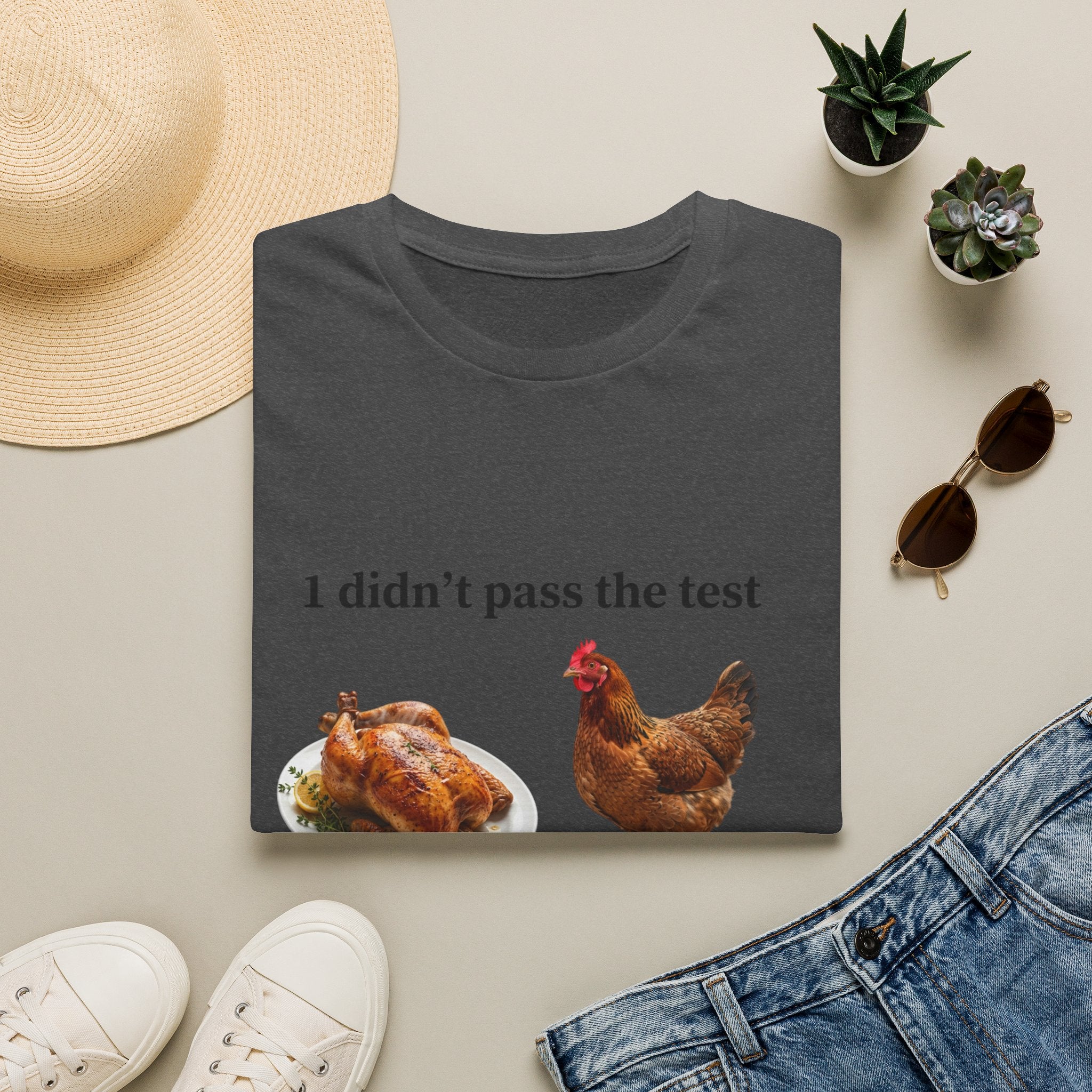 CHICKEN DIDN'T MAKE IT Unisex Soft style T-Shirt
