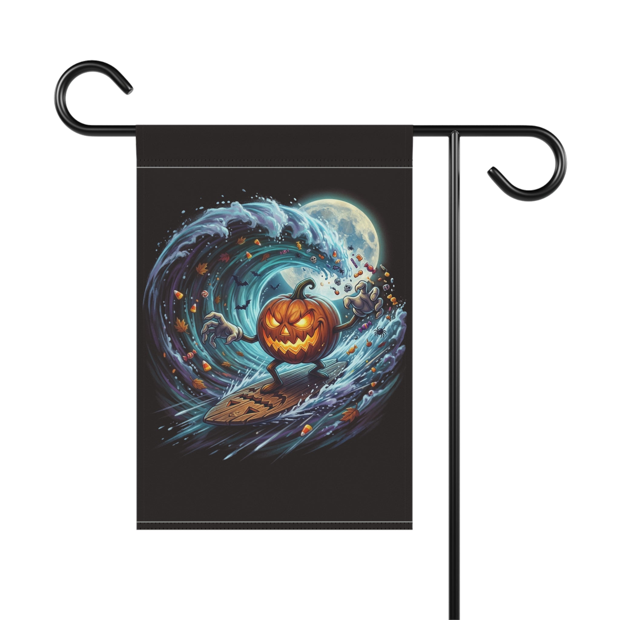 SURFING PUMPKIN Garden & House Banner