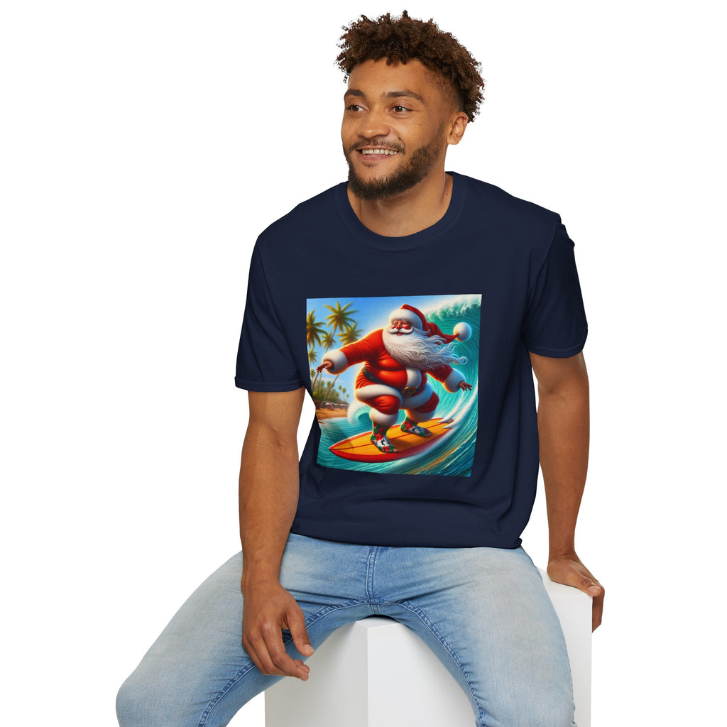Surfing Santa Christmas T-Shirt