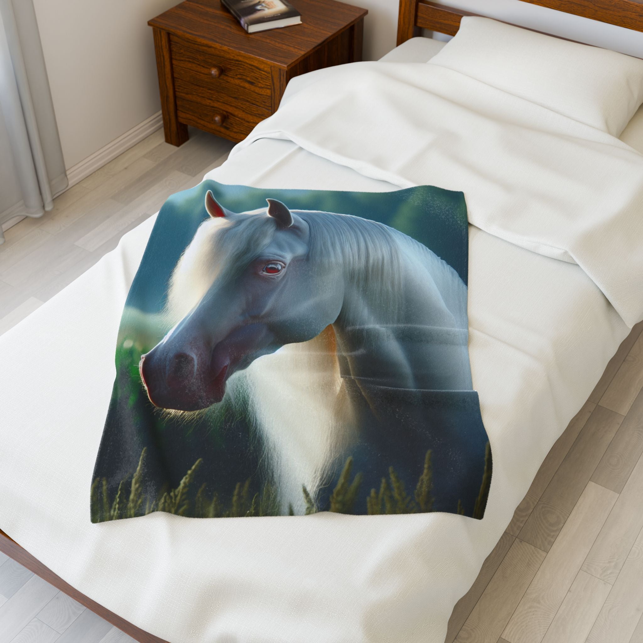 Velveteen Plush Blanket - Horse