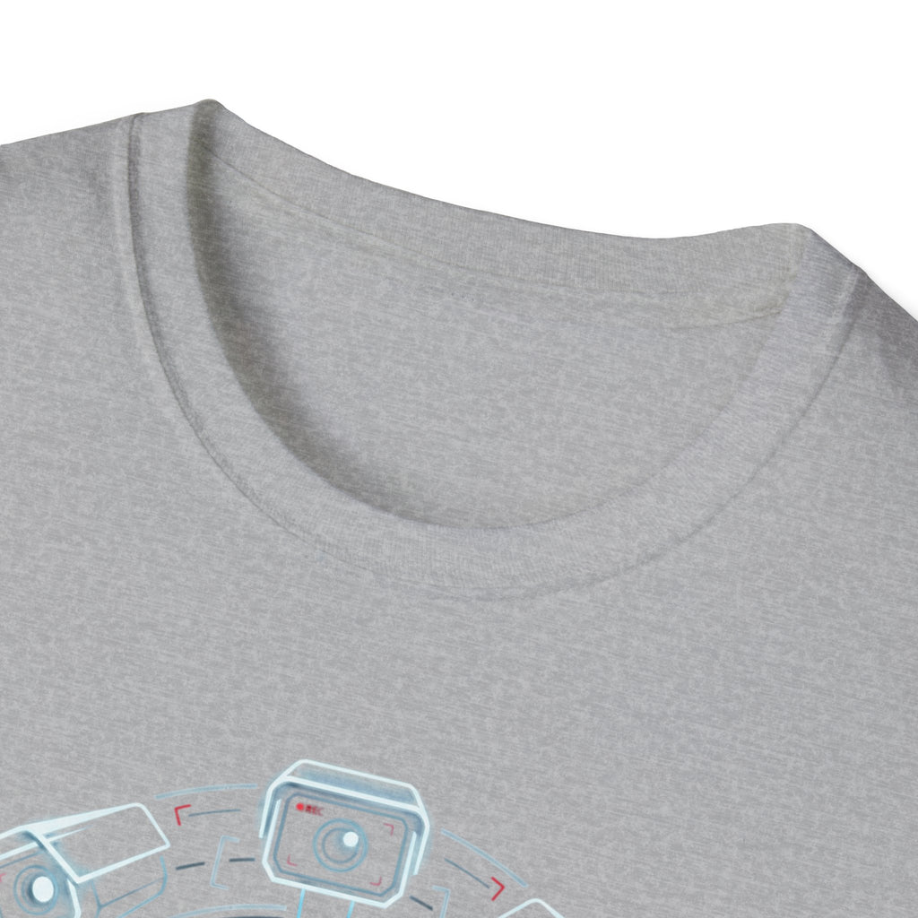 Surveillance T-Shirt — “24/7 Surveillance In Progress” Graphic Tee