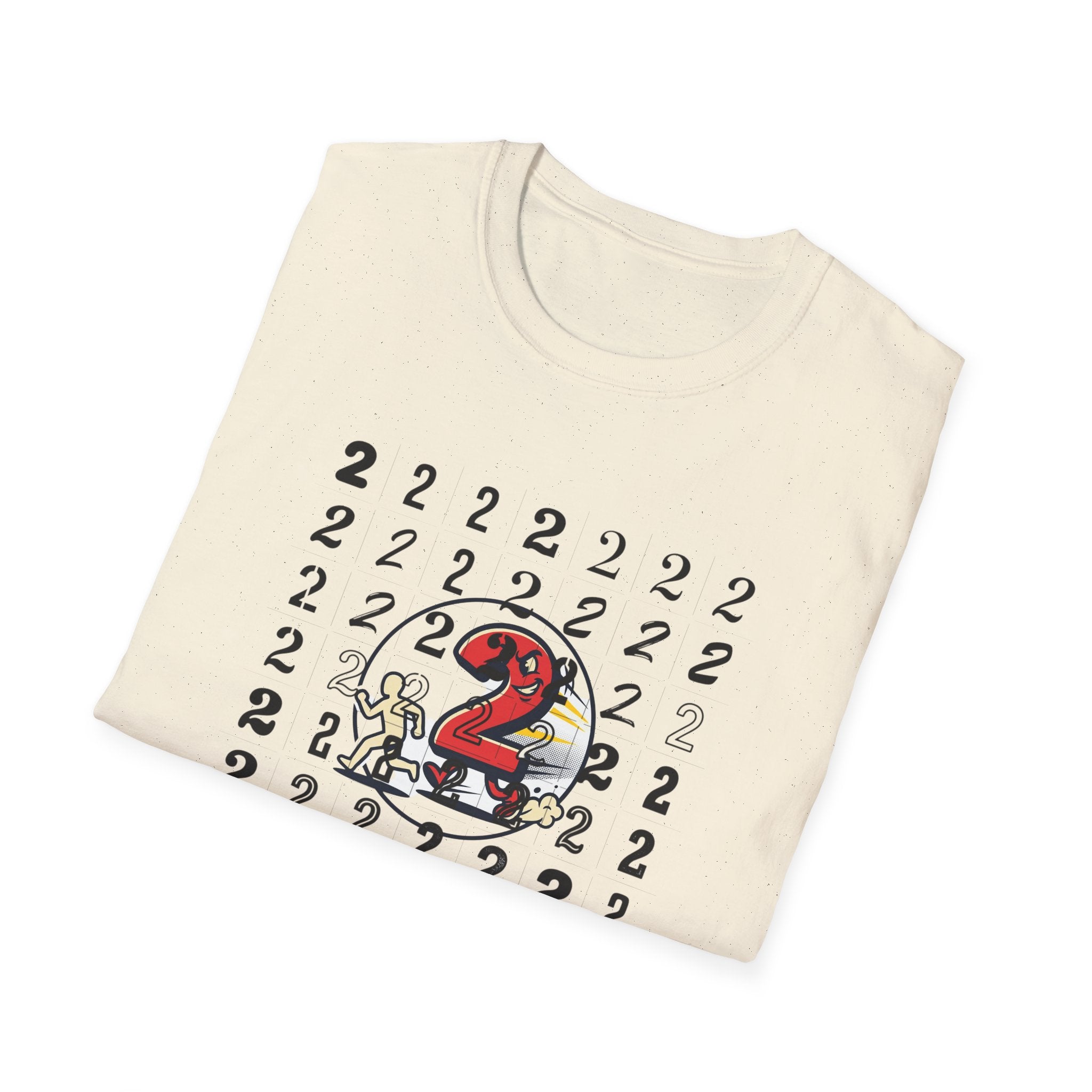 Running Number 2 Funny Bathroom Humor Graphic Unisex T-Shirt