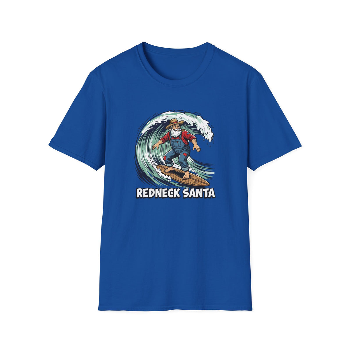 Redneck Santa T-Shirt — Surfing Santa Holiday Graphic Tee