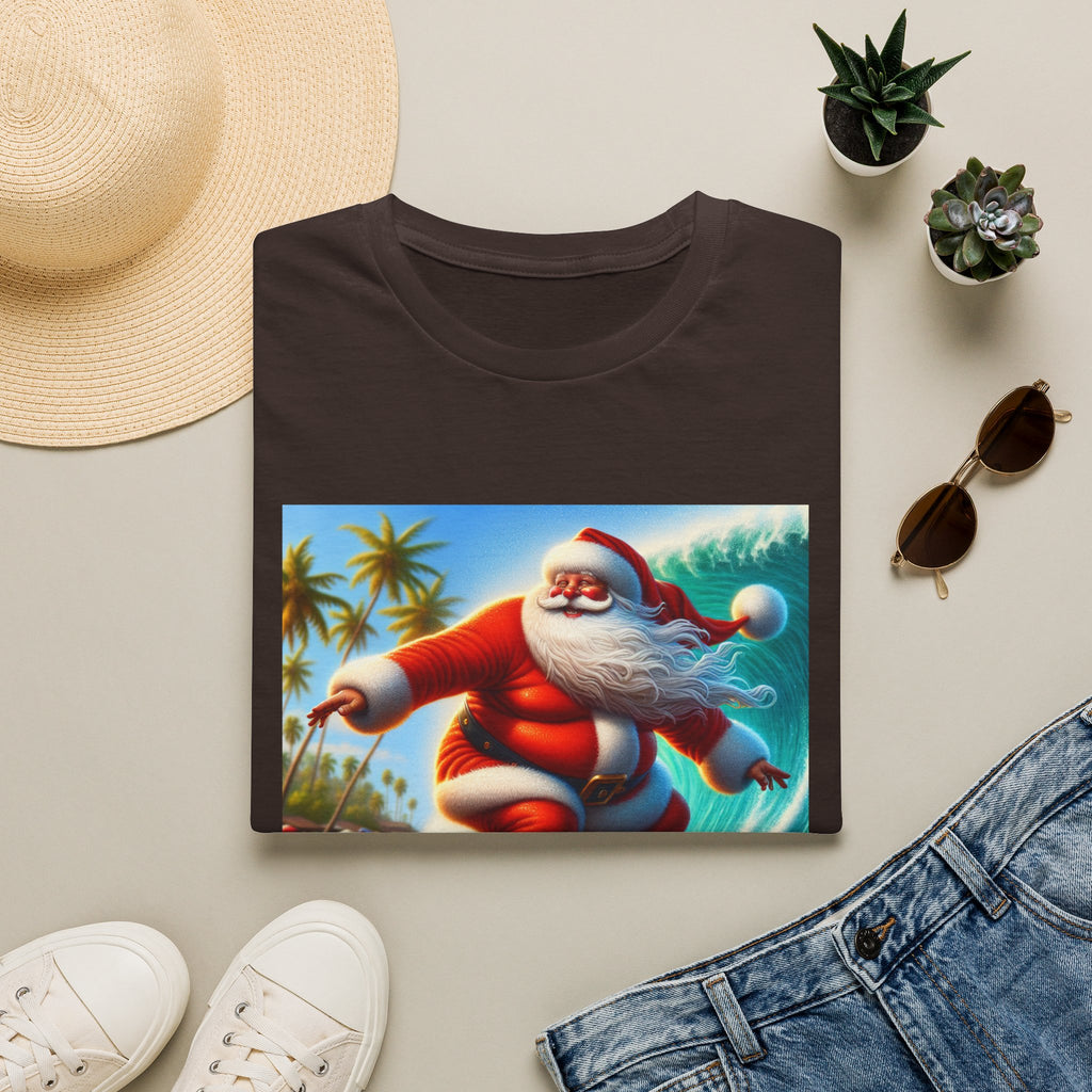 Surfing Santa Christmas T-Shirt