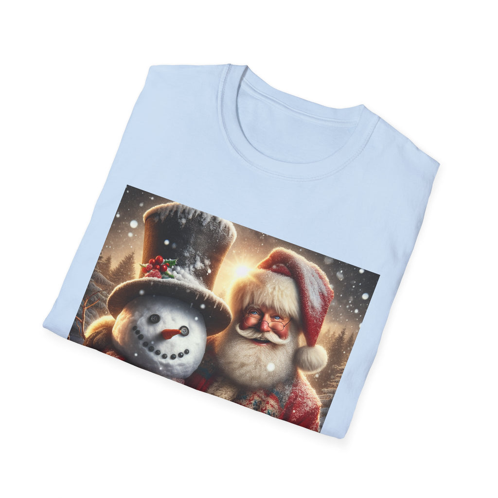 Christmas Santa & Snowman T-Shirt