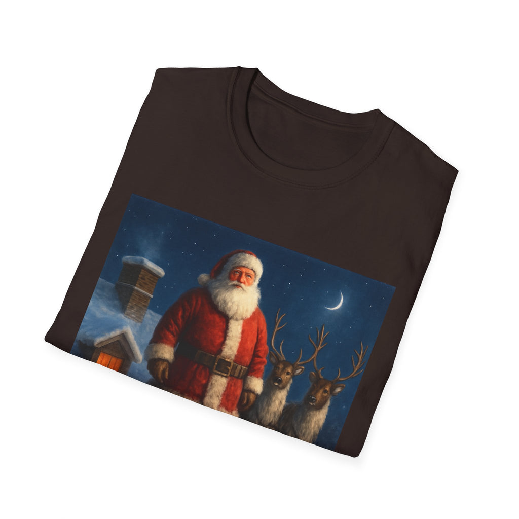 Santa Claus Night Scene T-Shirt