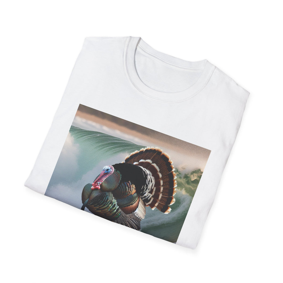 Surfing Turkey T-Shirt — Funny Thanksgiving Surfboard Graphic Tee