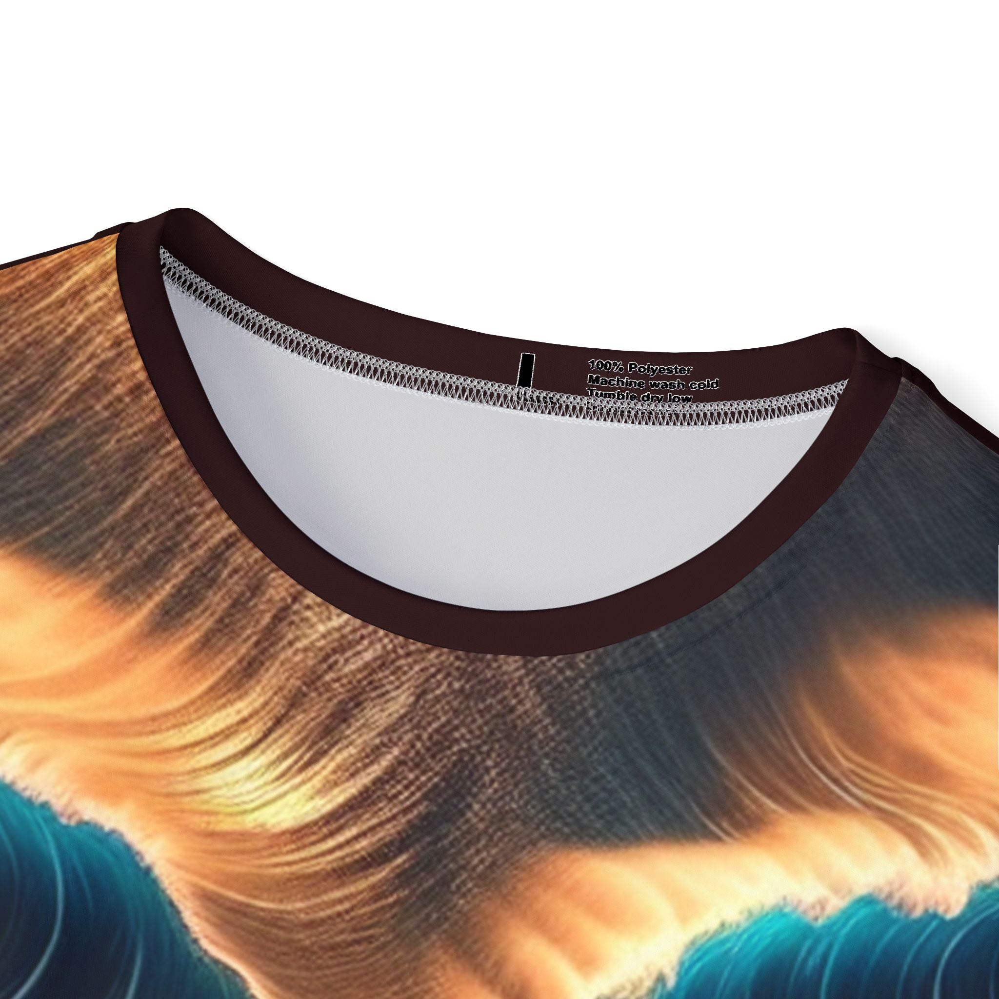 Men's Sports Jersey – Abstract Ocean Wave Graphic Athletic Tee