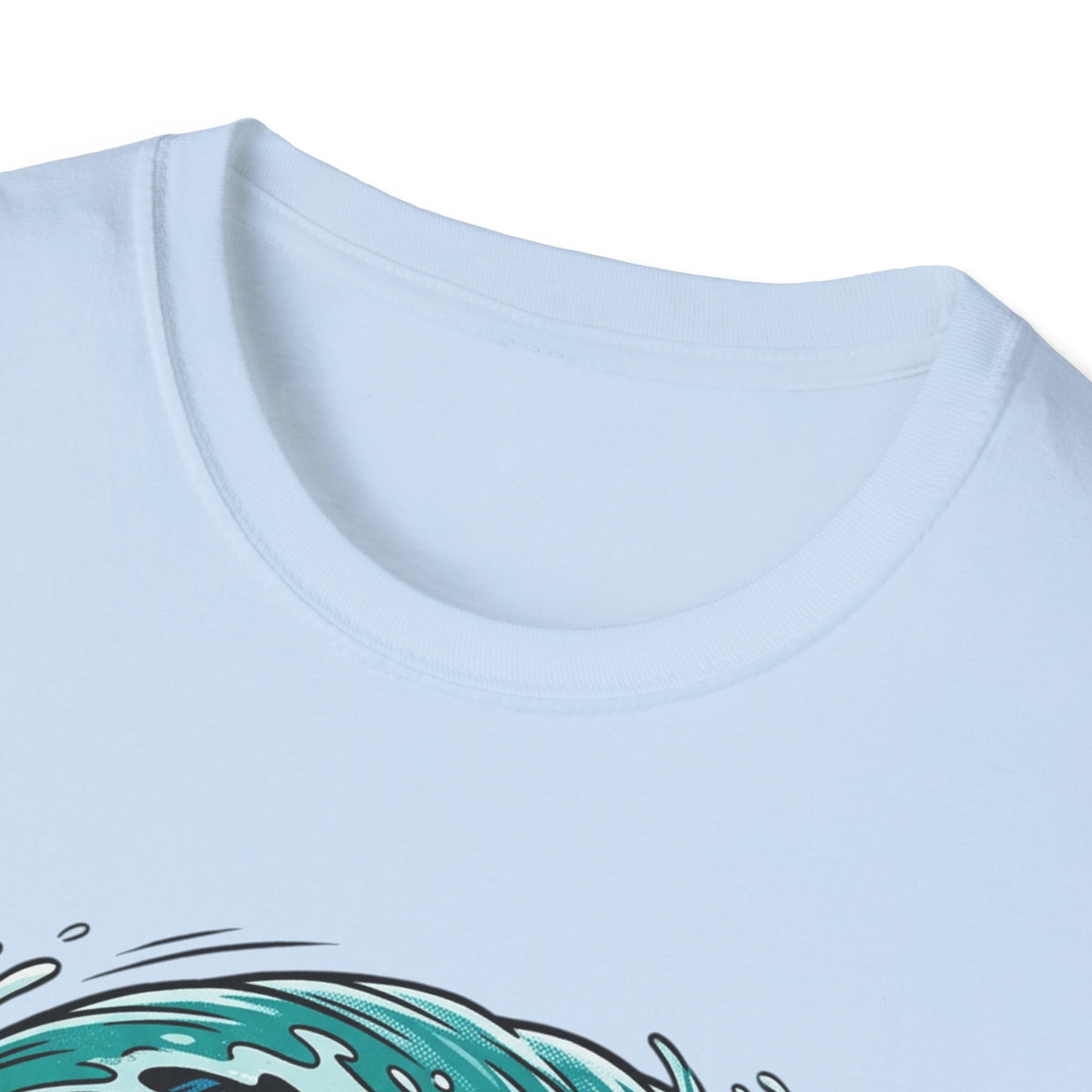 Surfing Santa T-Shirt — Christmas Beach Holiday Tee