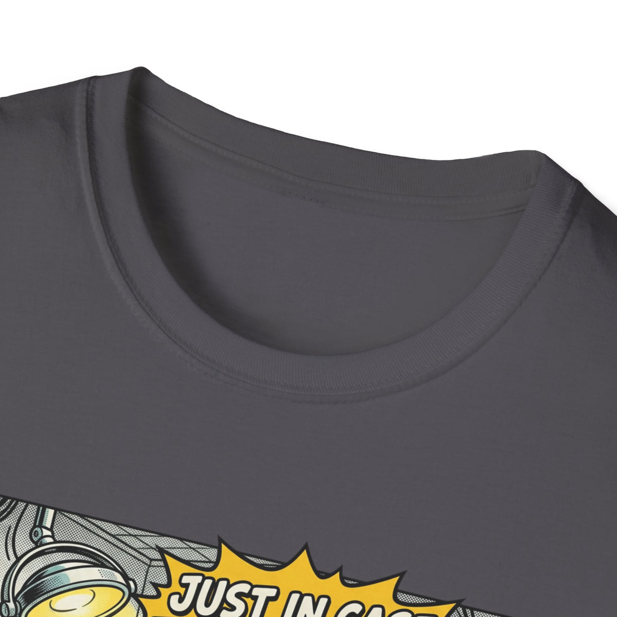 Dental Chair Cartoon T‑Shirt — “Just in Case the Novocaine Doesn’t Work” Funny Dentist Tee
