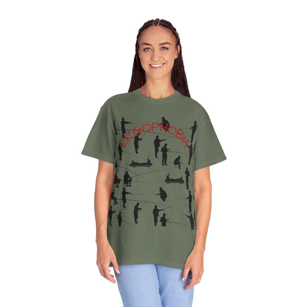 Different Styles of Fishing Garment-Dyed T-Shirt