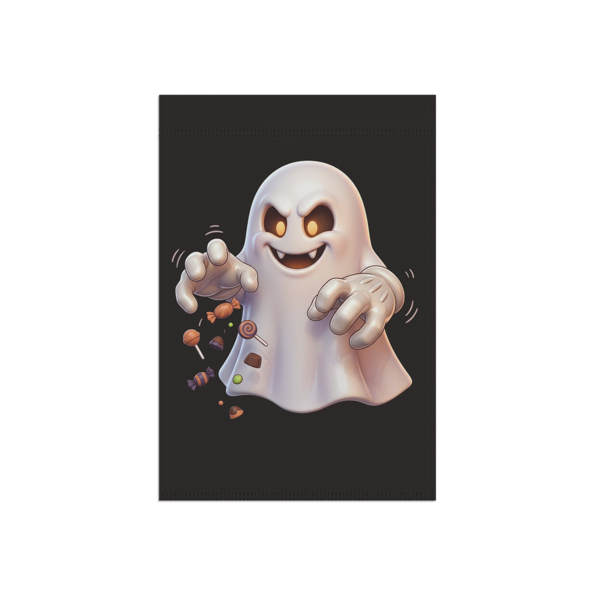 Trick or Treating Ghost Halloween Garden & House Banner