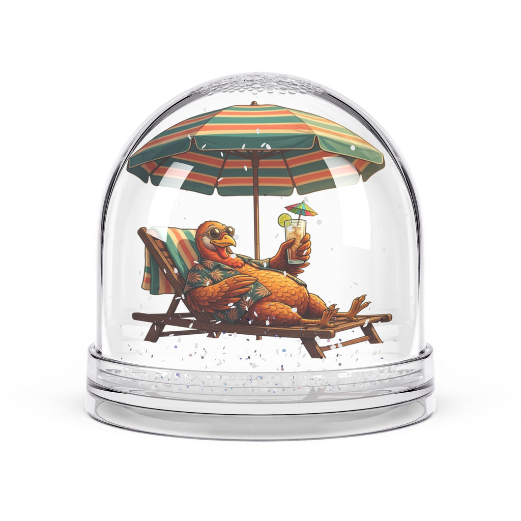 Snow Globe — Relaxing Beach Sloth Snow Globe (Tropical Vacation Decor)