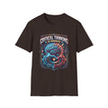 Critical Thinking Brain Graphic T-Shirt — Retro Neon Science Tee