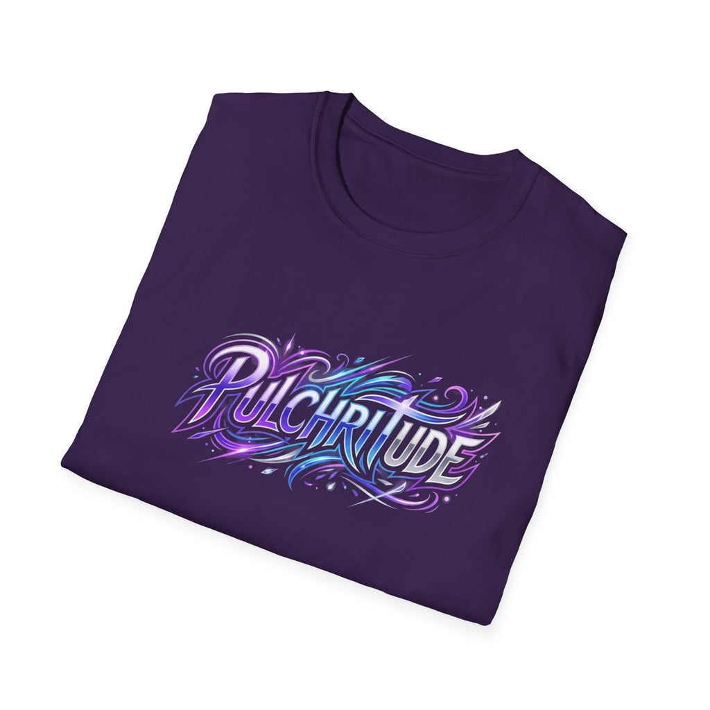Pulchritude Script T-Shirt — Pastel Calligraphy Graphic Tee