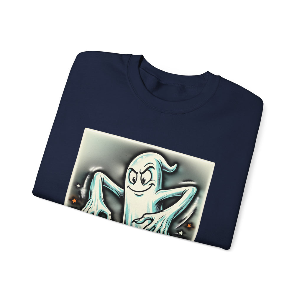 Vintage Candy Ghost Halloween Crewneck Sweatshirt