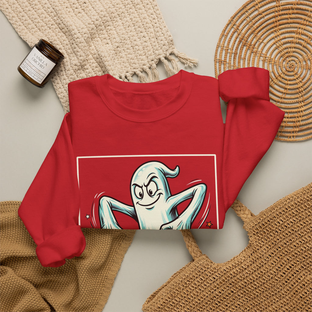 Candy Swipe Ghost Halloween Crewneck Sweatshirt