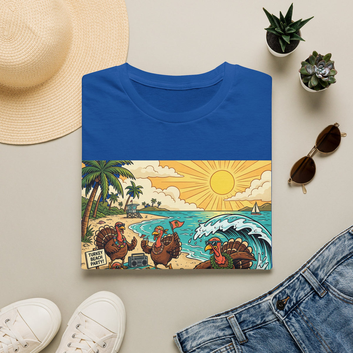 Surfing Turkey Beach Party T-Shirt