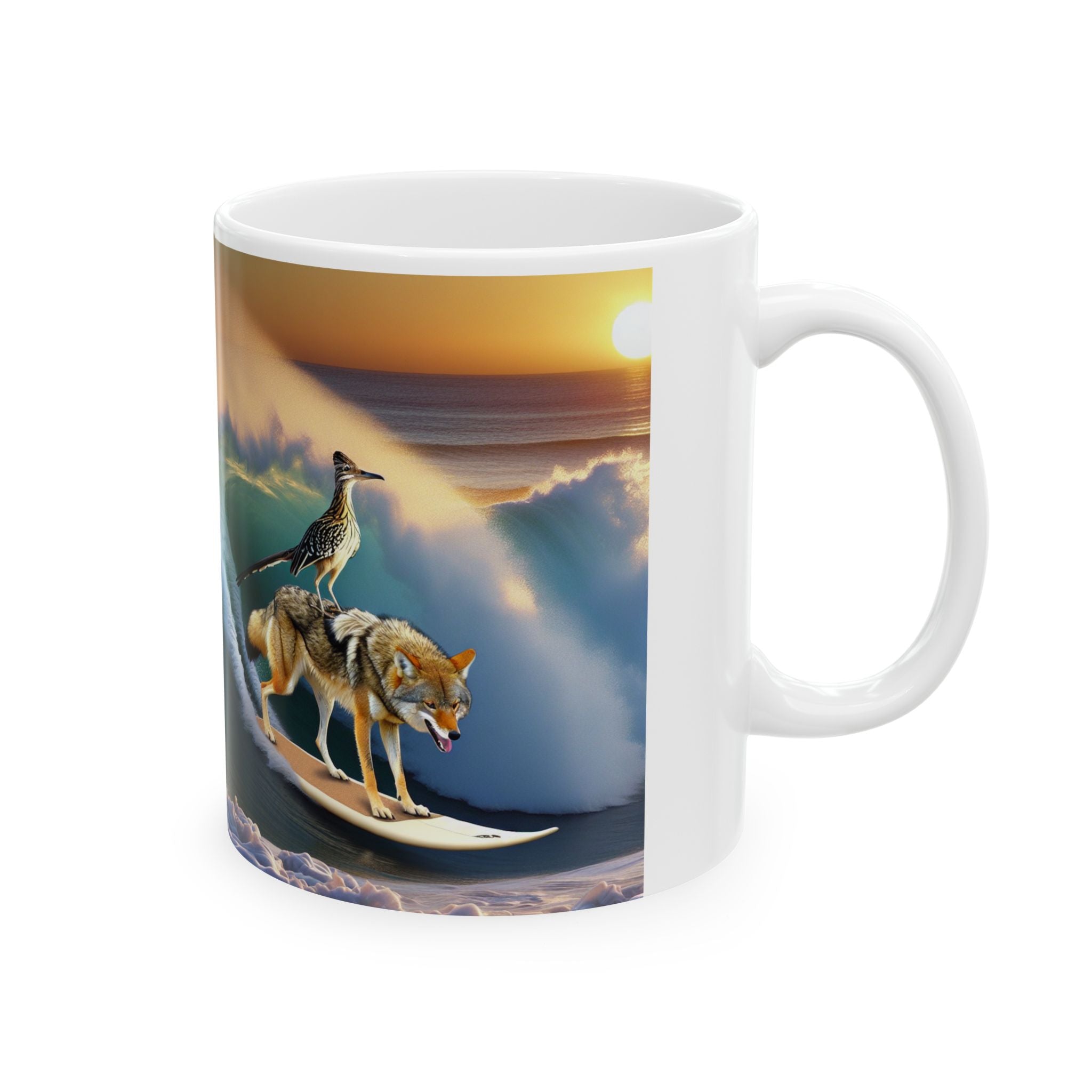 Roadrunner and Coyote Coffee Mug (11oz, 15oz)