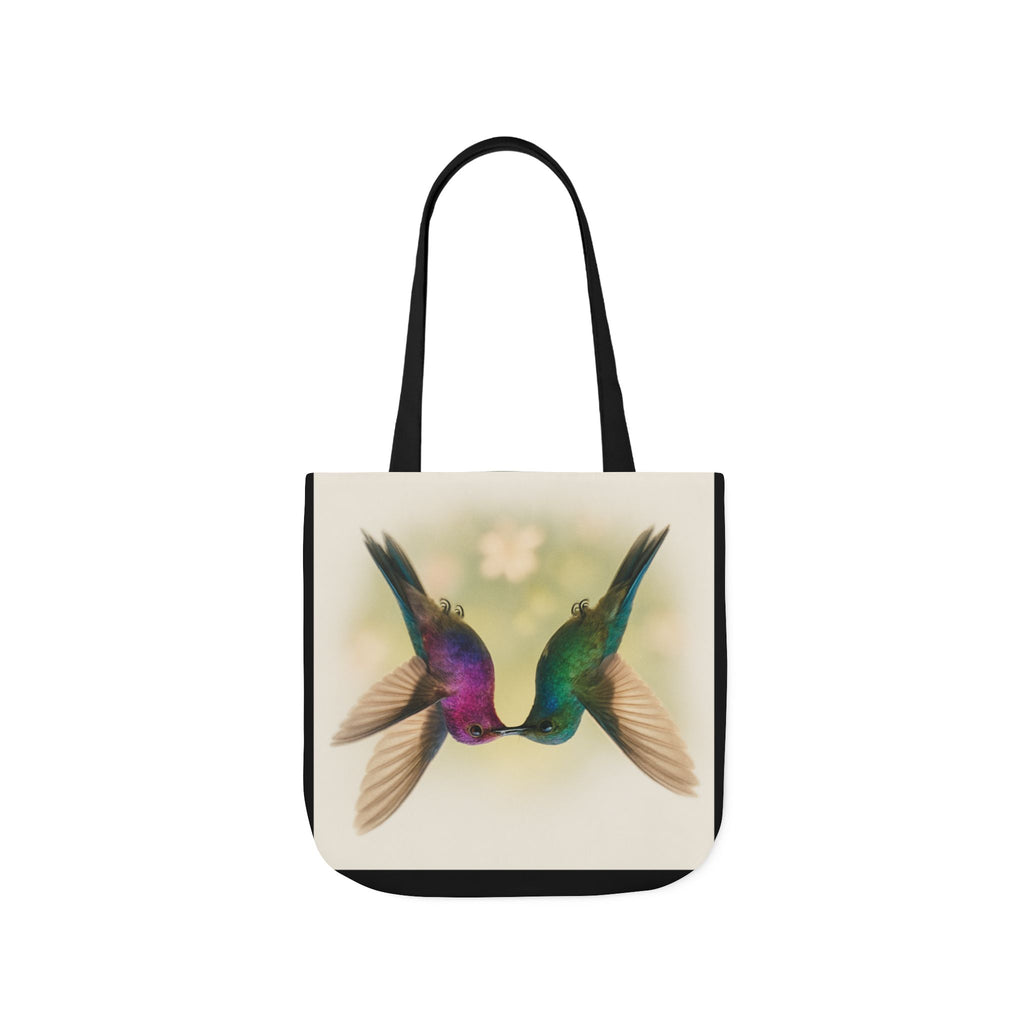 HUMMINGBIRD Canvas Tote Bag, 5-Color Straps