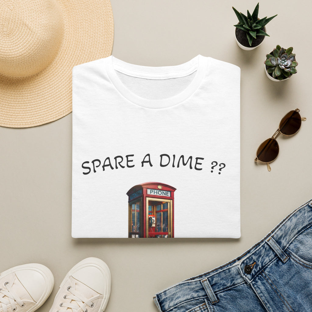 Spare a Dime? Phone Booth Graphic T‑Shirt