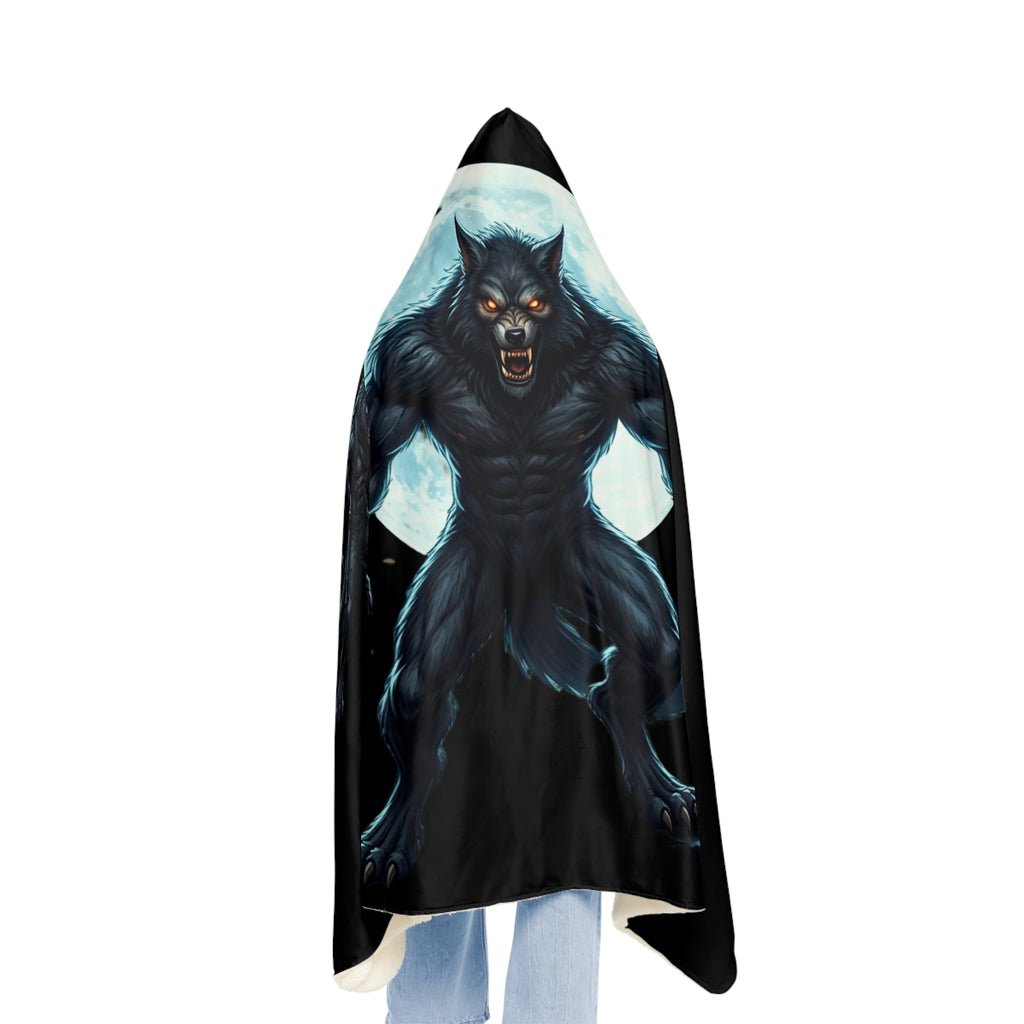 Werewolf Hooded Blanket — Moonlit Howl Snuggle Blanket