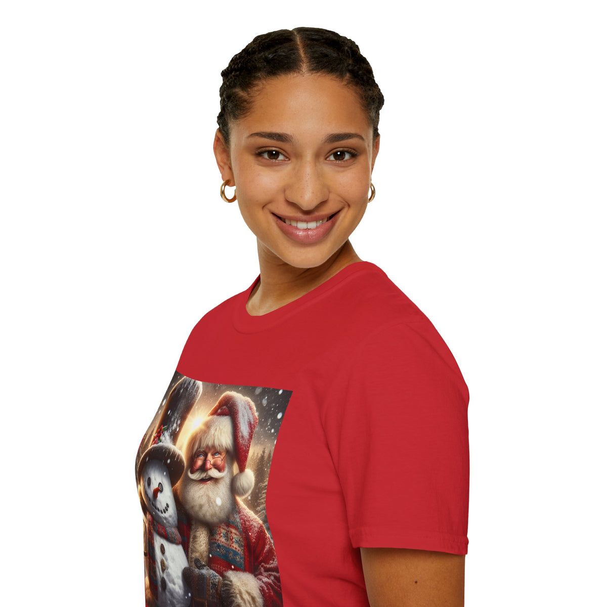 Christmas Santa & Snowman T-Shirt