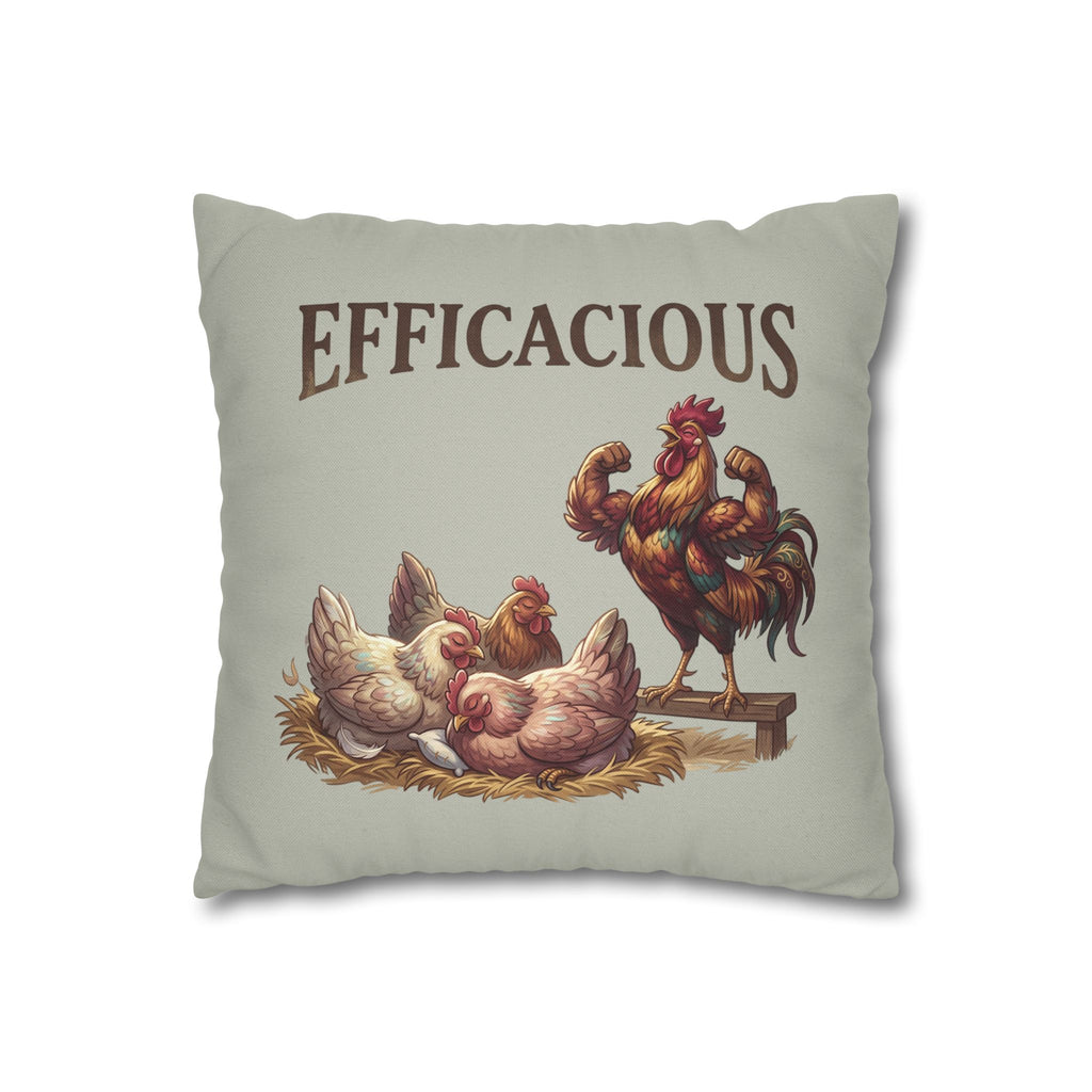 Spun Polyester Square Pillowcase