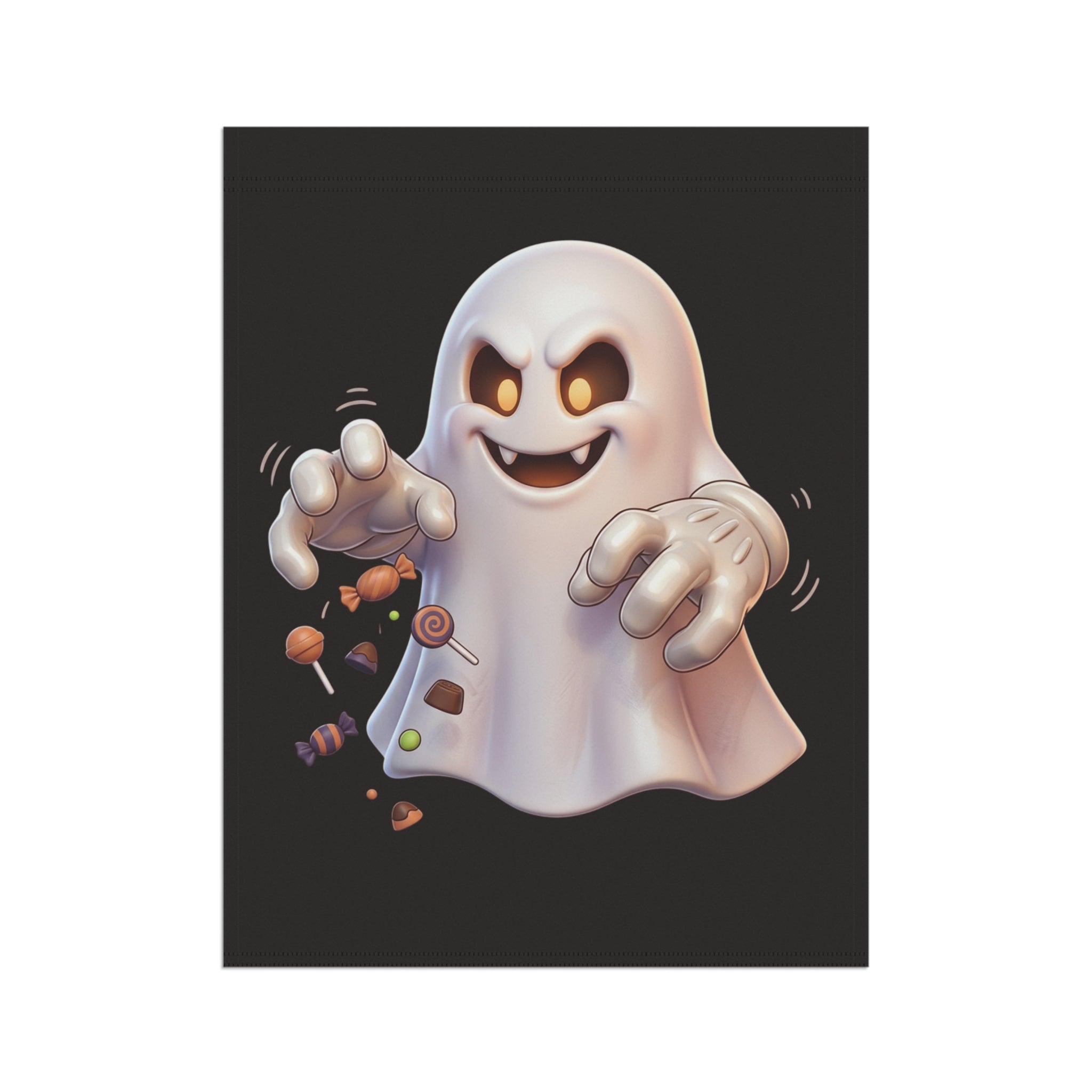 Trick or Treating Ghost Halloween Garden & House Banner