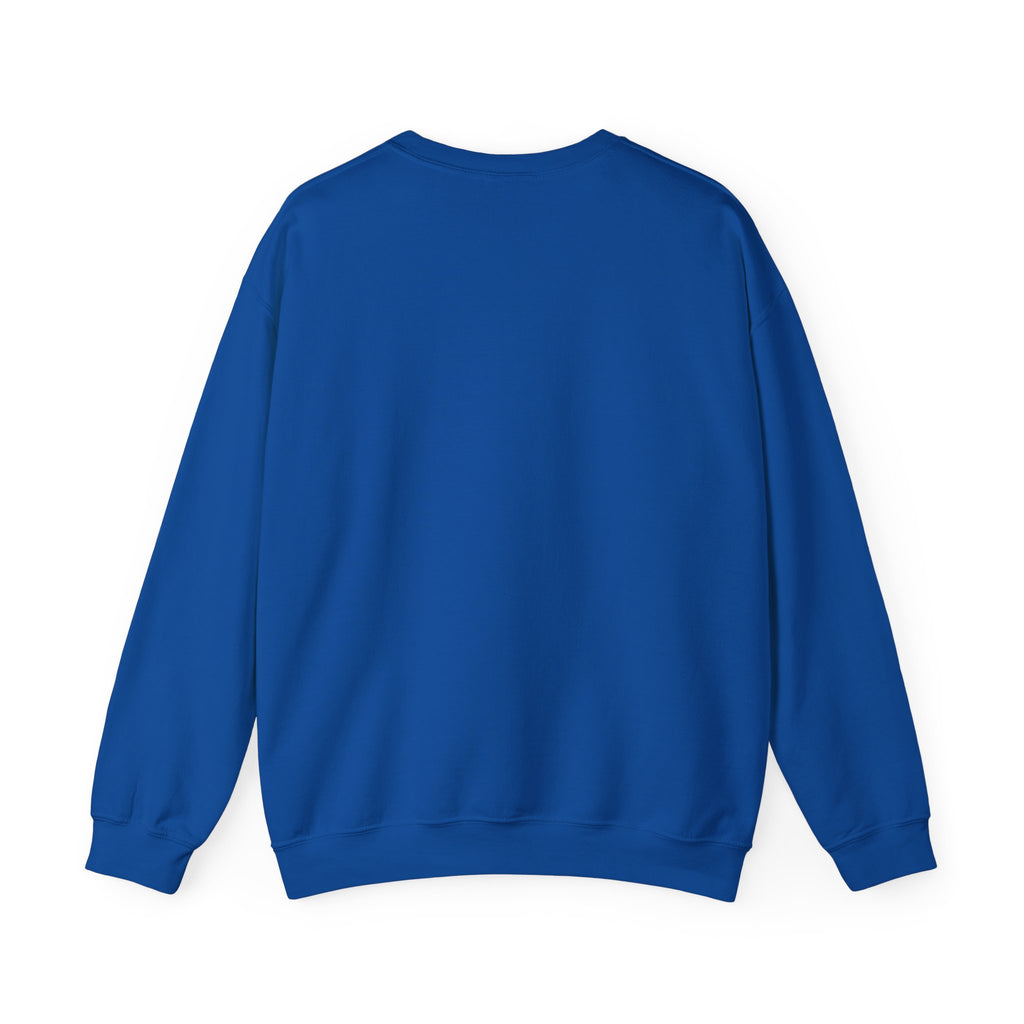 Treasure Ghost Halloween Crewneck Sweatshirt — Hooded Specter with Glowing Candy
