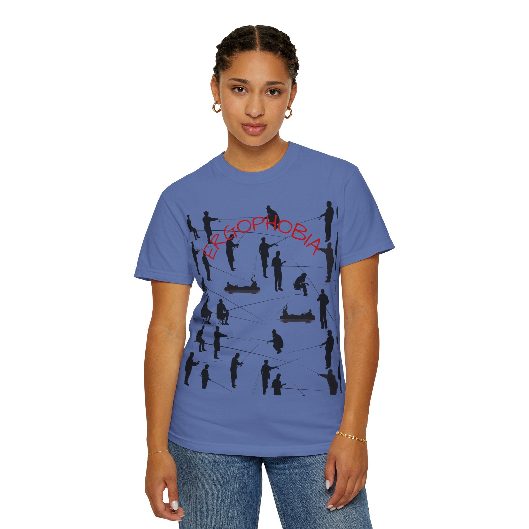 Different Styles of Fishing Garment-Dyed T-Shirt